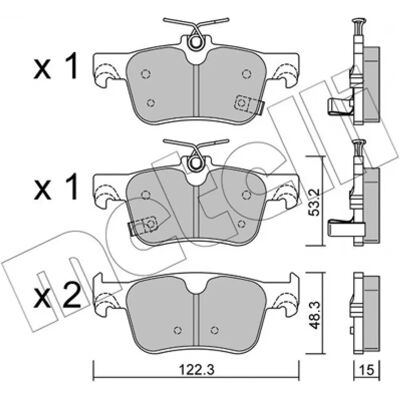 METELLI 22-1363-0 Jarrupalan Sarja - HONDA METELLI 22-1363-0 Jarrupalan Sarja - HONDA