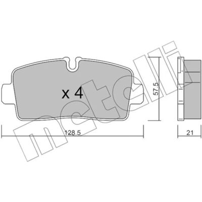METELLI 22-1380-0 OEM Φύλλες φρένων για IVECO - Φρένα METELLI 22-1380-0 OEM Φύλλες φρένων για IVECO - Φρένα