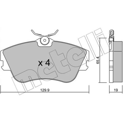 Metelli 22-0164-0 Front Brake Pads - Brake Pads Metelli 22-0164-0 Front Brake Pads - Brake Pads