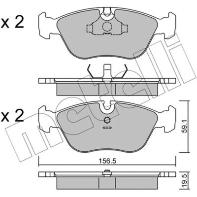 METELLI 2201820 - Brake Pads METELLI 2201820 - Brake Pads