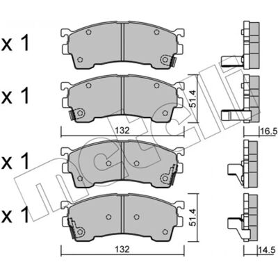 METELLI 22-0223-0 - Brake Pad METELLI 22-0223-0 - Brake Pad