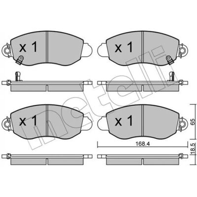 METELLI Front Brake Pads - 22-0320-0 METELLI Front Brake Pads - 22-0320-0