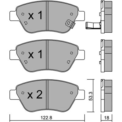 Metelli Remblokken - 22-0321-2 - Geschikt voor Opel en Vauxhall Metelli Remblokken - 22-0321-2 - Geschikt voor Opel en Vauxhall