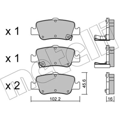 METELLI Brake Pads - Toyota OEM Numbers METELLI Brake Pads - Toyota OEM Numbers
