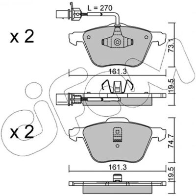 CIFAM 822-551-0 Plaquettes de frein - Brake Pads - Publicité CIFAM 822-551-0 Plaquettes de frein - Brake Pads - Publicité