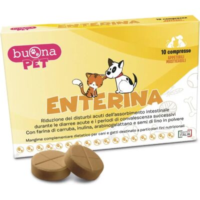 BuonaPet Enterina Supporto Digestivo - 10 Compresse per Cani & Gatti BuonaPet Enterina Supporto Digestivo - 10 Compresse per Cani & Gatti