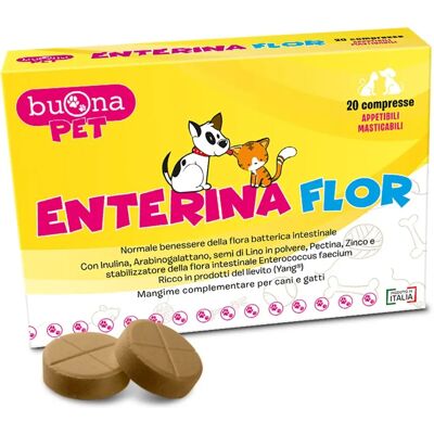 Buona Pet Enterina Flor 20 Compresse per Supporto Digestivo Buona Pet Enterina Flor 20 Compresse per Supporto Digestivo
