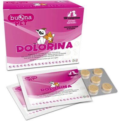 Buona Pet Dolorina - Integratore per Cani & Gatti - 100 Compresse Buona Pet Dolorina - Integratore per Cani & Gatti - 100 Compresse