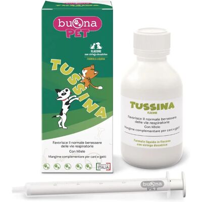 Buona PET Tussina Bottiglia Integratore per Cani e Gatti Buona PET Tussina Bottiglia Integratore per Cani e Gatti