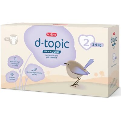 Pannolini D-Topic Taglia 2 - Cura Neonati Pannolini D-Topic Taglia 2 - Cura Neonati