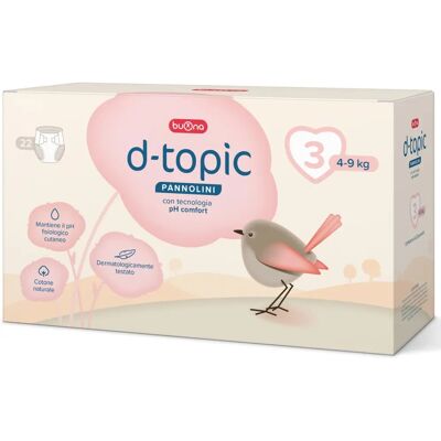 Buona SpA Societa' Benefit D-Topic Pannolini Taglia 3 - Pannolini Buona SpA Societa' Benefit D-Topic Pannolini Taglia 3 - Pannolini