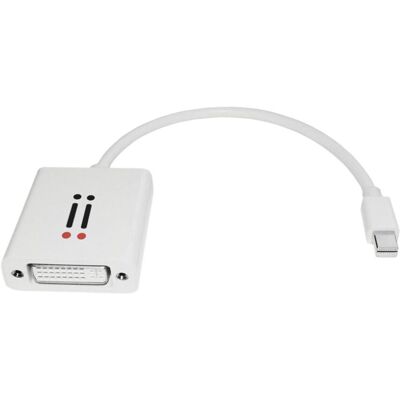 Aiino Mini DisplayPort naar DVI-D Adapter - 15cm Wit Aiino Mini DisplayPort naar DVI-D Adapter - 15cm Wit
