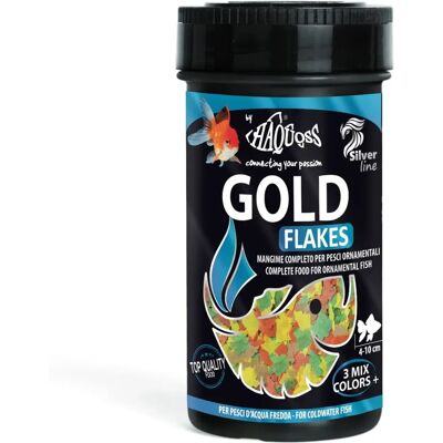 Flocons d'or Haquoss 250ml - Nourriture pour poissons d'eau froide Flocons d'or Haquoss 250ml - Nourriture pour poissons d'eau froide