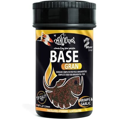HAQUOSS Base Gran 100ml/40g - Nourriture en Granulés pour Poissons avec Bêta-Glucane & Astaxanthine - Nourriture - Publicité HAQUOSS Base Gran 100ml/40g - Nourriture en Granulés pour Poissons avec Bêta-Glucane & Astaxanthine - Nourriture - Publicité