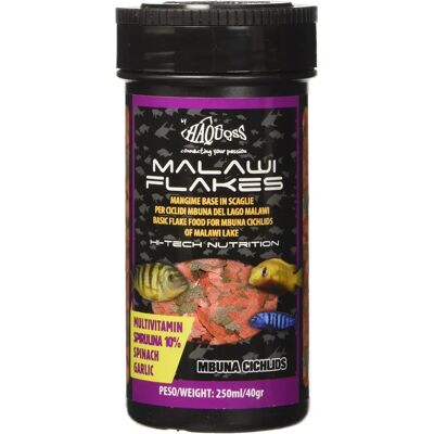 HAQUOSS Malawi Flakes - Nourriture pour poissons - 250ml / 40gr HAQUOSS Malawi Flakes - Nourriture pour poissons - 250ml / 40gr