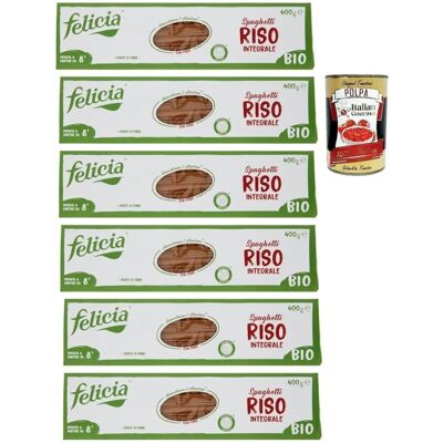 Felicia Bio Spaghetti di riso integrale - Pasta di riso biologico senza glutine Felicia Bio Spaghetti di riso integrale - Pasta di riso biologico senza glutine