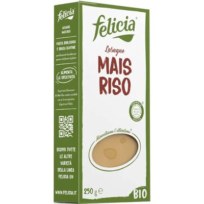 Felicia Lasagne Biologica Mais/Riso - Pasta, Senza Glutine, 250g Felicia Lasagne Biologica Mais/Riso - Pasta, Senza Glutine, 250g