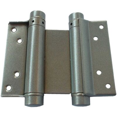 Charnière Double Action IBFM - 150mm - Argent - 45kg - Porte - Publicité Charnière Double Action IBFM - 150mm - Argent - 45kg - Porte - Publicité