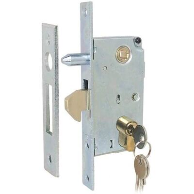IBFM Lucchetto Zincato - Serratura a gancio con chiave - Blocco accesso cancello IBFM Lucchetto Zincato - Serratura a gancio con chiave - Blocco accesso cancello