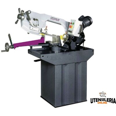 Optimum S 275 N - Segatrice a nastro per metalli - 1100W - Archetto regolabile - Discesa autonoma Optimum S 275 N - Segatrice a nastro per metalli - 1100W - Archetto regolabile - Discesa autonoma