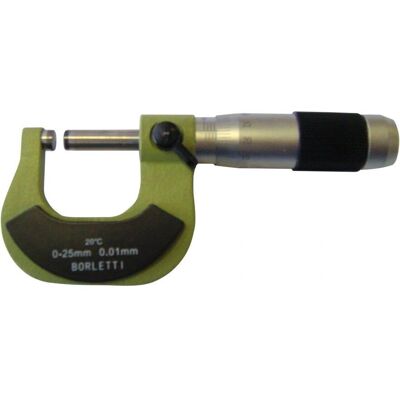 Micrometro Borletti 0-25mm - Calibro Esterno - DIN 863, ISO 3611 Micrometro Borletti 0-25mm - Calibro Esterno - DIN 863, ISO 3611