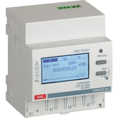 Compteur d'énergie Legrand CE4DF30PCL1 - 63A, 4 modules, triphasé - Publicité Compteur d'énergie Legrand CE4DF30PCL1 - 63A, 4 modules, triphasé - Publicité