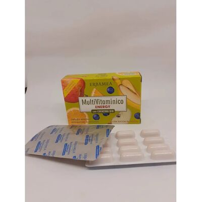 Erbamea Srl Multivitaminico Coenzima Q10 - Integratore per lo Stress - 24 Capsule Erbamea Srl Multivitaminico Coenzima Q10 - Integratore per lo Stress - 24 Capsule
