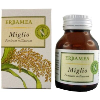 Erbamea Srl Miglio - Integratore per Capelli e Unghie - 50 Capsule Erbamea Srl Miglio - Integratore per Capelli e Unghie - 50 Capsule