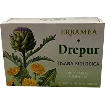Erbamea Srl Drepur - Tisana Biologica Depurativa - 20 Bustine Erbamea Srl Drepur - Tisana Biologica Depurativa - 20 Bustine