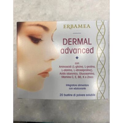 Erbamea Srl Dermal Advanced - Collagene, Acido Ialuronico & Vitamine - 20 Bustine - Integratore Alimentare Erbamea Srl Dermal Advanced - Collagene, Acido Ialuronico & Vitamine - 20 Bustine - Integratore Alimentare