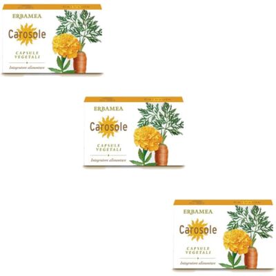 Erbamea Carosole - Integratore Solare con Estratti Naturali - 24 Capsule Vegetali Erbamea Carosole - Integratore Solare con Estratti Naturali - 24 Capsule Vegetali