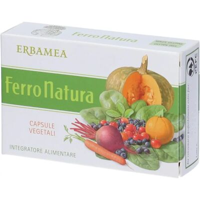 Erbamea Srl Ferronatura - Integratore di Ferro per Globuli Rossi - 24 Capsule Erbamea Srl Ferronatura - Integratore di Ferro per Globuli Rossi - 24 Capsule