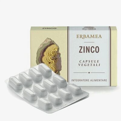 Erbamea Srl Zinco - Capsule per Pelle e Unghie - 24 Capsule - Migliora l'Aspetto Erbamea Srl Zinco - Capsule per Pelle e Unghie - 24 Capsule - Migliora l'Aspetto