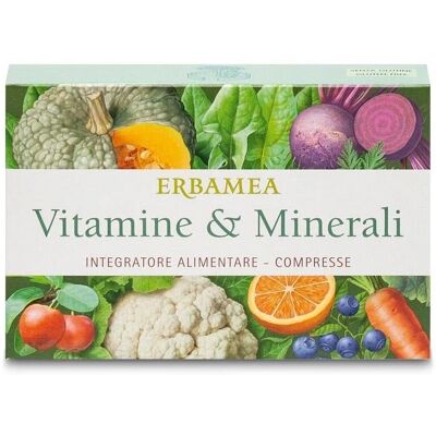 Erbamea Srl Integratore di Vitamine e Minerali - 24 Compresse - VitaEnergi Erbamea Srl Integratore di Vitamine e Minerali - 24 Compresse - VitaEnergi