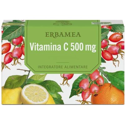 Erbamea Srl Vitamina C 500mg - Integratore Antiossidante - 20 Bustine Erbamea Srl Vitamina C 500mg - Integratore Antiossidante - 20 Bustine