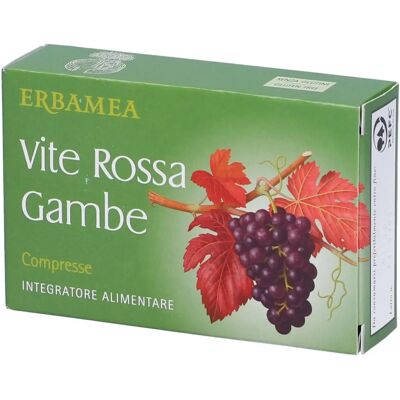 Erbamea Srl Vite Rossa Gambe - Supporta la Microcircolazione - 30 Compresse Erbamea Srl Vite Rossa Gambe - Supporta la Microcircolazione - 30 Compresse