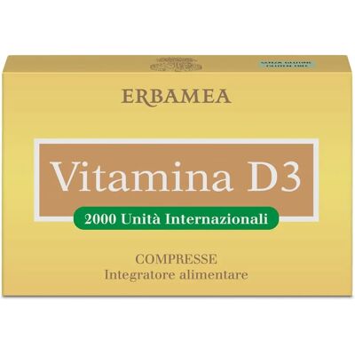 Erbamea Srl Vitamina D3 - 90 Compresse - Supporta Ossa e Immunità Erbamea Srl Vitamina D3 - 90 Compresse - Supporta Ossa e Immunità