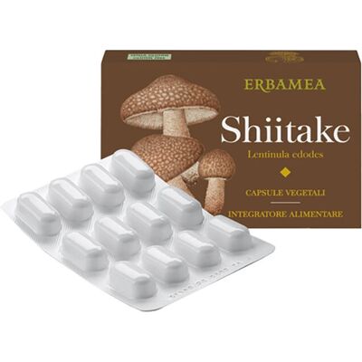 Shiitake Erbamea Srl - Complément pour le Système Immunitaire - 24 Capsules - Publicité Shiitake Erbamea Srl - Complément pour le Système Immunitaire - 24 Capsules - Publicité