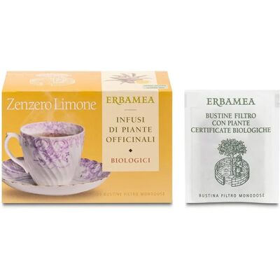 Erbamea Srl - Tè biologico zenzero limone - 20 bustine Erbamea Srl - Tè biologico zenzero limone - 20 bustine