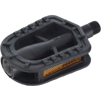 Pedales MTB pour enfants Bonin 101x72mm - Noir - Publicité Pedales MTB pour enfants Bonin 101x72mm - Noir - Publicité