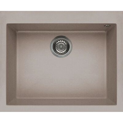 Elleci Quadra 110 Tortora Granitek Mosogató - Egy Medence 61x50 cm Elleci Quadra 110 Tortora Granitek Mosogató - Egy Medence 61x50 cm