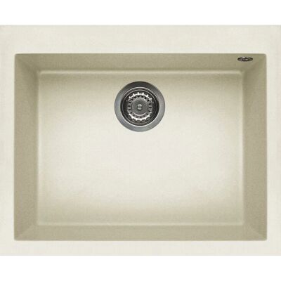Elleci Bianco Antico Granitek Konyhai Mosogató - Téglalap alakú 1 Medence - 610x500mm Elleci Bianco Antico Granitek Konyhai Mosogató - Téglalap alakú 1 Medence - 610x500mm