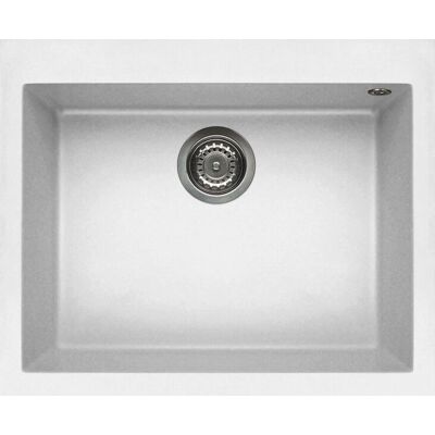 Évier en granit Elleci Quadra 110 G68 - 1 bac - 61x50 cm - Publicité Évier en granit Elleci Quadra 110 G68 - 1 bac - 61x50 cm - Publicité