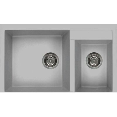 Lavello Elleci Quadra 440 in alluminio con 2 vasche - Cucina Lavello Elleci Quadra 440 in alluminio con 2 vasche - Cucina