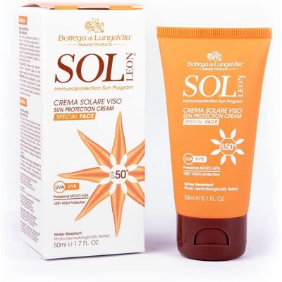 Crema facial solar Sol Leon SPF 50 de Bottega di Lunga Vita Crema facial solar Sol Leon SPF 50 de Bottega di Lunga Vita