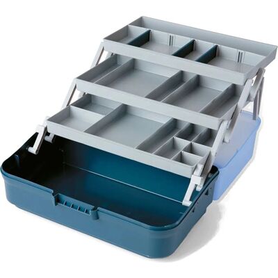 Lineaeffe Fishing Box 3 Trays Blue - Fishing Box Lineaeffe Fishing Box 3 Trays Blue - Fishing Box