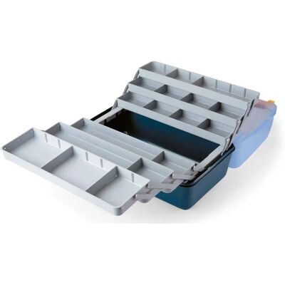 Caja de Pesca Lineaeffe Azul - 6 Bandejas Tapa Transparente Caja de Pesca Lineaeffe Azul - 6 Bandejas Tapa Transparente