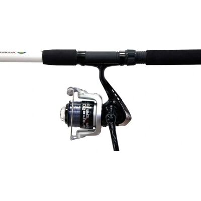 Lineaeffe - Xtreme Fishing Snake Head Spinning - Negro - 2.10 m - 50 g - Combo de caña y carrete Lineaeffe - Xtreme Fishing Snake Head Spinning - Negro - 2.10 m - 50 g - Combo de caña y carrete