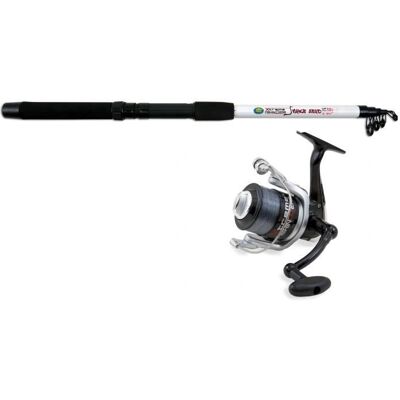 Lineaeffe Xtreme Fishing Snake Head Spinning Combo - Schwarz 2,40 m - Angelset Lineaeffe Xtreme Fishing Snake Head Spinning Combo - Schwarz 2,40 m - Angelset