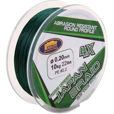 Lineaeffe Japan Braid 4x - Fishing Line - 150M - Green Lineaeffe Japan Braid 4x - Fishing Line - 150M - Green